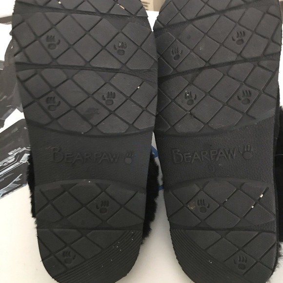 Bear Paw Black Slippers Size 9 Woman’s - Picture 4 of 10